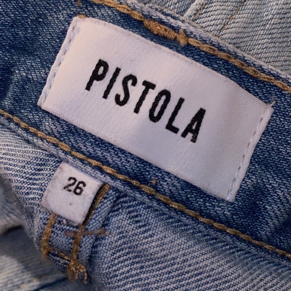 PISTOLA Nova High Rise Relaxed Cut Off in Cloud 9 - Picture 7 of 9